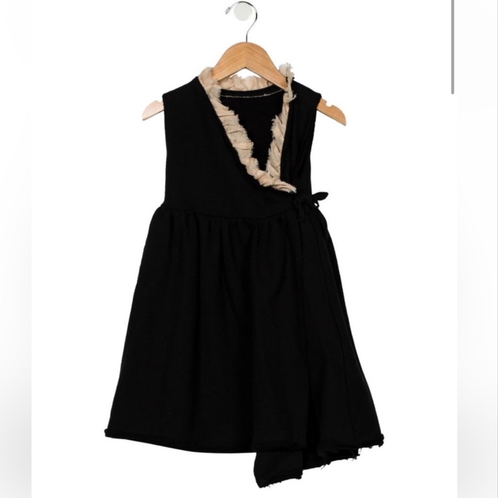 Little Creative Factory Elegant Black and Cream Kids Dress, Size 4 Year